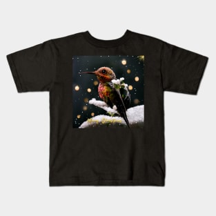 Golden Christmas - beautiful Xmas theme Kids T-Shirt